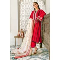 Embroidered Jacquard Unstitched Suit MJ-32018 3PC - image 3
