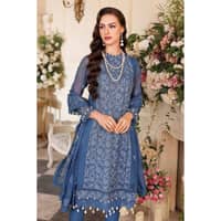 Embriodered Chiffon Unstitched Suit LE-32011 - image 5