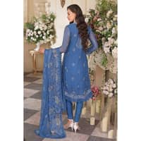 Embriodered Chiffon Unstitched Suit LE-32011 - image 3