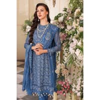 Embriodered Chiffon Unstitched Suit LE-32011