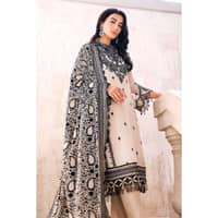 Embriodered Chiffon Unstitched Suit LE-32009 3PC
