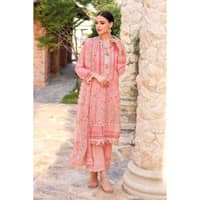 Sequins Embriodered Chiffon Unstitched Suit LE-32006 3PC - image 3