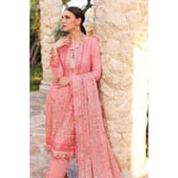 Sequins Embriodered Chiffon Unstitched Suit LE-32006 3PC