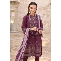 Embroidered Swiss Dobby Unstitched Suit With Digital Printed Tissue Silk Dupatta LSV-32017 3PC - image 5