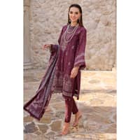 Embroidered Swiss Dobby Unstitched Suit With Digital Printed Tissue Silk Dupatta LSV-32017 3PC - image 4