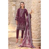 Embroidered Swiss Dobby Unstitched Suit With Digital Printed Tissue Silk Dupatta LSV-32017 3PC - image 2