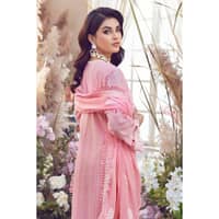 Embroidered Swiss Voile Unstitched Suit With Embroidered Chiffon Dupatta LSV-32003 3PC - image 4