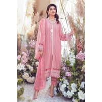 Embroidered Swiss Voile Unstitched Suit With Embroidered Chiffon Dupatta LSV-32003 3PC - image 3