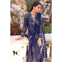 Embroidered Swiss Voile Unstitched Suit With Embroidered Chiffon Dupatta LSV-32010 3PC - image 5