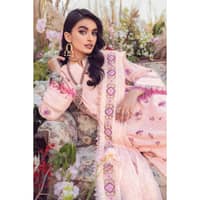 Embroidered Swiss Voile Unstitched Suit With Embroidered Paper Cotton Dupatta LSV-32020 3PC - image 5