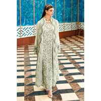 Embroidered Swiss Dobby Unstitched Suit With Embroidered Chiffon Dupatta LSV-32002 3PC - image 3