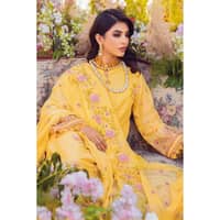 Embroidered Swiss Voile Unstitched Suit With Embroidered Chiffon Dupatta LSV-32007 3PC - image 5