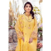 Embroidered Swiss Voile Unstitched Suit With Embroidered Chiffon Dupatta LSV-32007 3PC - image 4