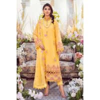 Embroidered Swiss Voile Unstitched Suit With Embroidered Chiffon Dupatta LSV-32007 3PC - image 2