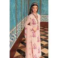 Embroidered Swiss Voile Unstitched Suit With Embroidered Chiffon Dupatta LSV-32006 3PC - image 4
