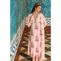 Embroidered Swiss Voile Unstitched Suit With Embroidered Chiffon Dupatta LSV-32006 3PC