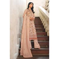 Embroidered Swiss Voile Unstitched Suit With Embroidered Swiss Dobby Dupatta LSV-32023 3PC - image 4