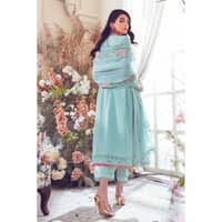 Embroidered Swiss Voile Unstitched Suit With Embroidered Chiffon Dupatta LSV-32004 3PC - image 4