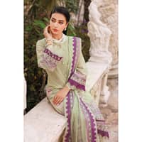 Sequins Embroidered Swiss Voile Unstitched Suit With Sequins Embroidered Chiffon Dupatta LSV-32005 3PC - image 4