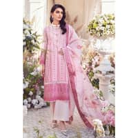 Foil Embroidered Lawn Unsitched Suit With Foil Embroidered Paper Cotton Dupatta LSV-32021 3PC - image 2