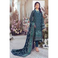 Embroidered Swiss Voile Unstitched Suit With Embroidered Paper Cotton Dupatta LSV-32022 3PC - image 2