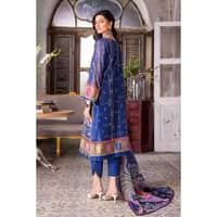Embroidered Silk Dupatta Unstitched Suit SSM-32008 3PC - image 5