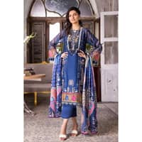 Embroidered Silk Dupatta Unstitched Suit SSM-32008 3PC - image 4