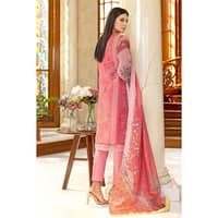 Embroidered Silk Dupatta Unstitched Suit SSM-32015 3PC - image 5