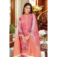 Embroidered Silk Dupatta Unstitched Suit SSM-32015 3PC