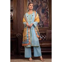 Embroidered Lawn Unstitched Suit With Digital Printed Mehsuri Dupatta SP-32002 3PC - image 4