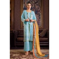 Embroidered Lawn Unstitched Suit With Digital Printed Mehsuri Dupatta SP-32002 3PC - image 3