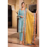 Embroidered Lawn Unstitched Suit With Digital Printed Mehsuri Dupatta SP-32002 3PC - image 2