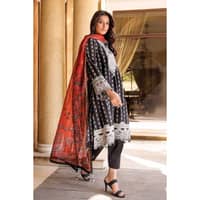 Embroidered Lawn Unstitched Suit With Digital Printed Zari Dobby Dupatta DB-32015 3PC - image 5