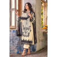 Embroidered Lawn Unstitched Suit With Printed Paper Cotton Dupatta PC-32001 3PC - image 3