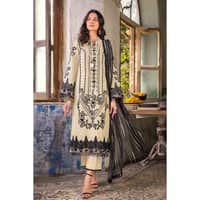 Embroidered Lawn Unstitched Suit With Printed Paper Cotton Dupatta PC-32001 3PC - image 2