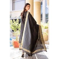 Embroidered Dobby Lawn Unstitched Suit With Jacquard Dupatta MJ-32021 3PC - image 5