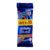 Gillette Blue II Plus Shaving Razor Pack of 3 - image 6