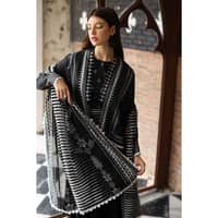 Lawn Unstitched Suit With Denting Lawn Dupatta DN-32053 3PC - image 5