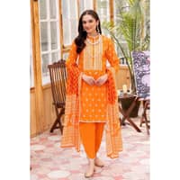 Lawn Unstitched Lacquer Printed Suit CL-32430A 3PC - image 3