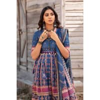 Lawn Unstitched Suit With Denting Lawn Dupatta DN-32071A 3PC