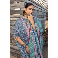Lawn Unstitched Foil Printed Unstitched Suit With Denting Lawn Dupatta DN-32091A 3PC