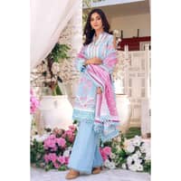 Lawn Unstitched Digital Lacquer Printed Suit CL-32376 3PC