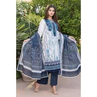 Lawn Unstitched Suit Shirt Dupatta TL-32058A 3PC - image 4