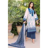 Lawn Unstitched Suit Shirt Dupatta TL-32058A 3PC - image 2