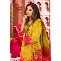 Chunri Lawn Unstitched Lacquer Printed Suit CL-32094A 3PC - image 5