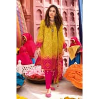 Chunri Lawn Unstitched Lacquer Printed Suit CL-32094A 3PC - image 2