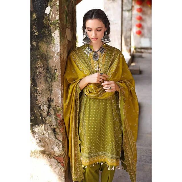 Chunri Lawn Unstitched Suit CL-32092A 3PC