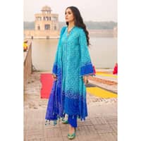 Chunri Lawn Unstitched Lacquer Printed Suit CL-32094B 3PC - image 4