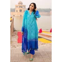 Chunri Lawn Unstitched Lacquer Printed Suit CL-32094B 3PC - image 3