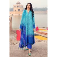 Chunri Lawn Unstitched Lacquer Printed Suit CL-32094B 3PC - image 2